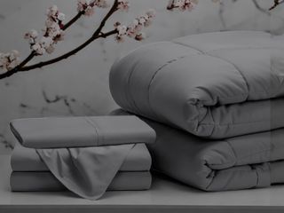 4 piezas de cama 90 tamaño individual color gris