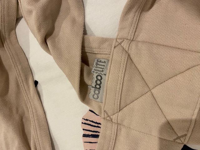 Mochila porteo Caboo carrier beige