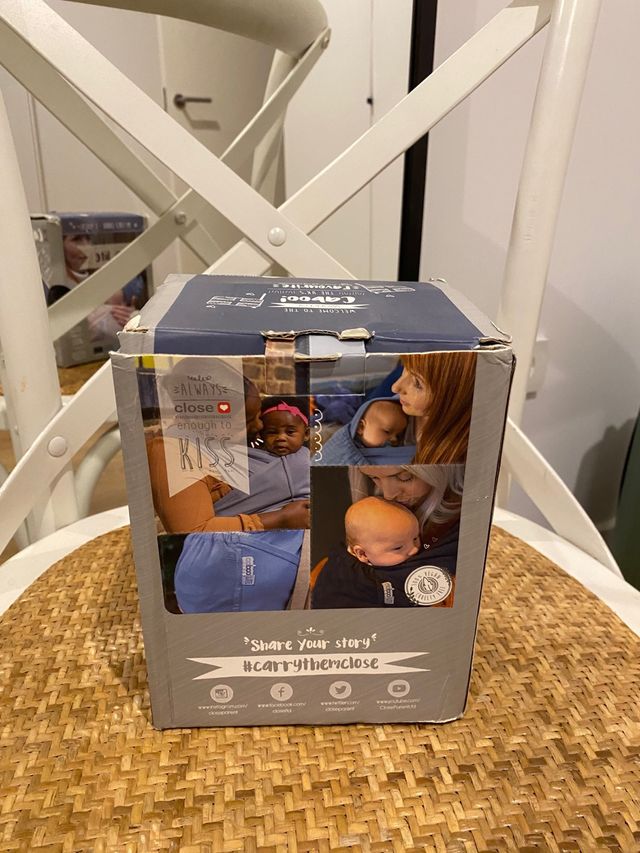 Mochila porteo Caboo carrier beige