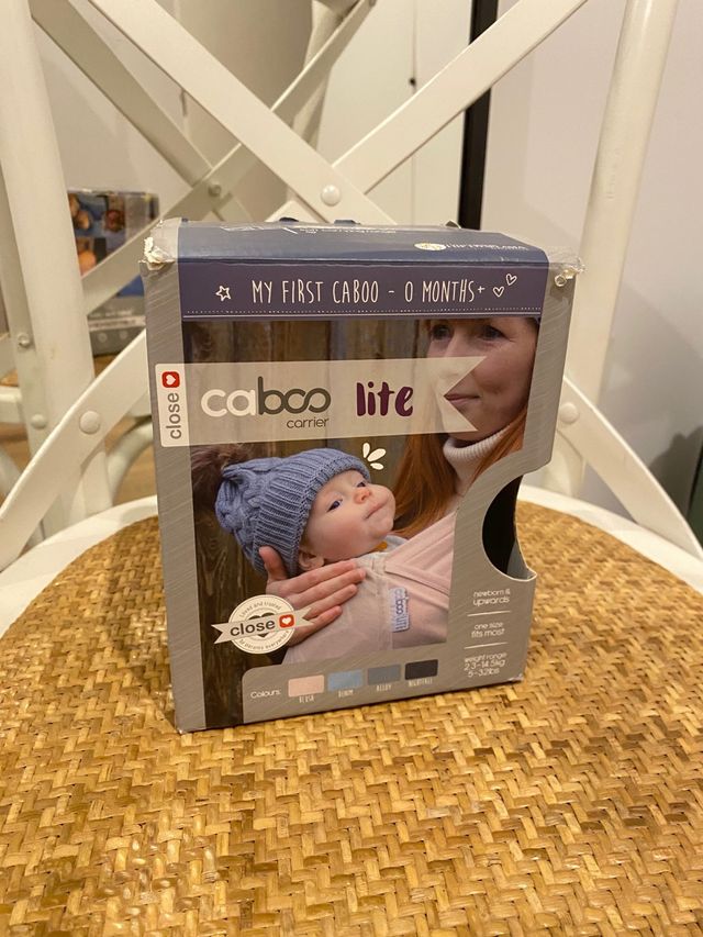 Mochila porteo Caboo carrier beige