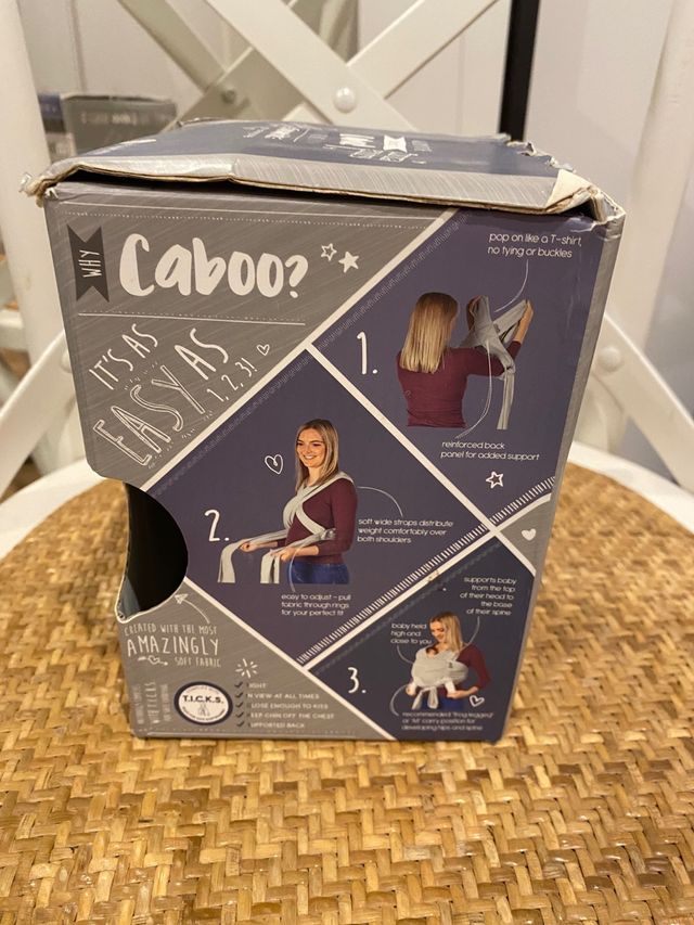 Mochila porteo Caboo carrier beige