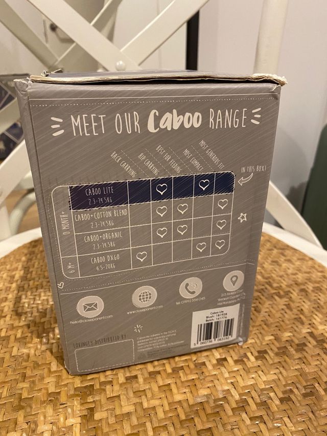 Mochila porteo Caboo carrier beige