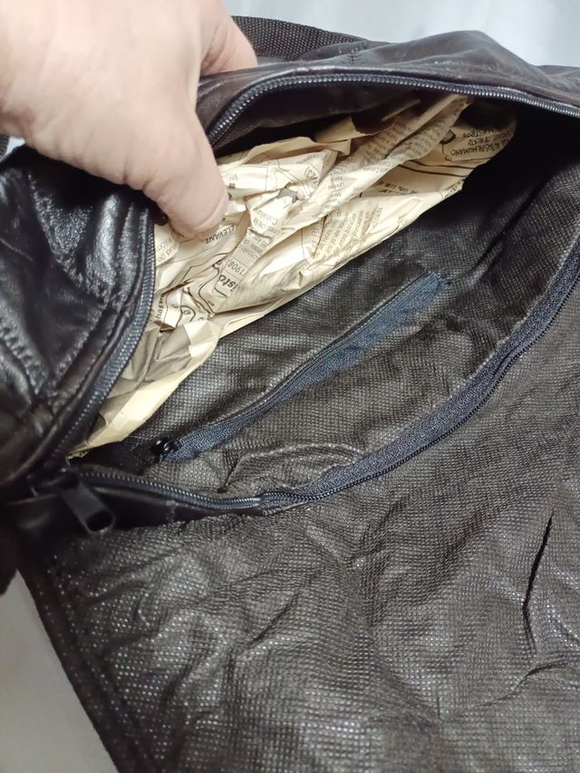 Bolso grande de piel vintage