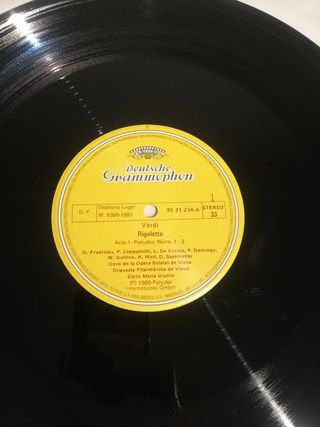 3 DISCOS DE VINILO DE VERDI