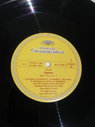 3 DISCOS DE VINILO DE VERDI