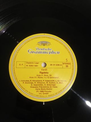 3 DISCOS DE VINILO DE VERDI