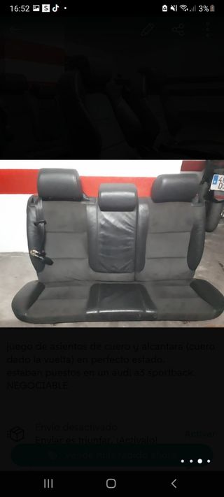 Asientos audi a3 sportback