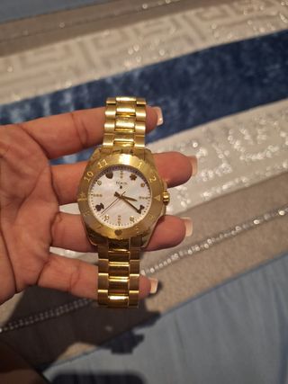 Reloj tous mujer baño de oro y nacar