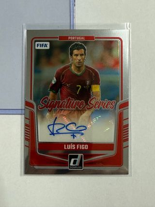 Luis Figo Panini Donruss Auto
