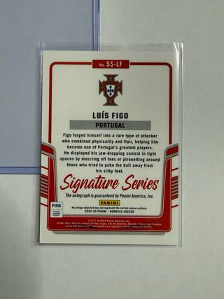 Luis Figo Panini Donruss Auto