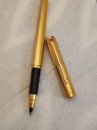 Bolígrafo Parker antiguo dorado 