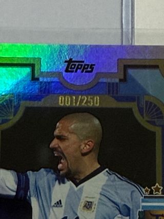 Juan Sebastian Veron Topps Auto /250