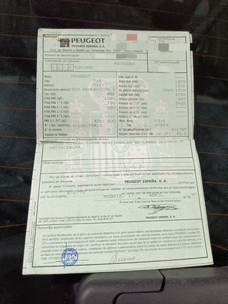 Motor peugeot 205 d