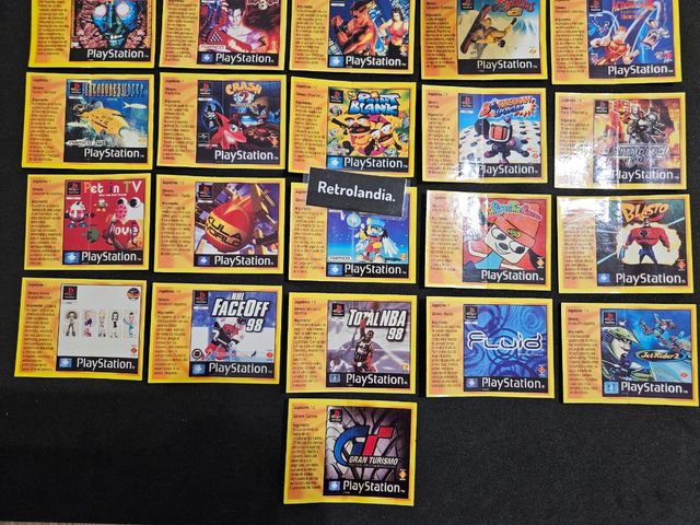 Colección cromos PlayStation Bimbocao