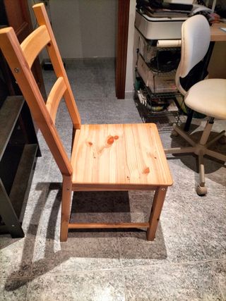 Silla ikea IVAR madera de pino