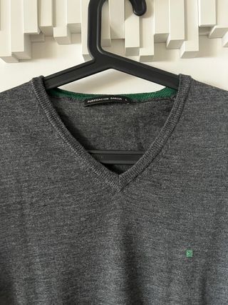 Jersey Hombre Pico Gris PG T.L