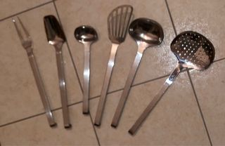 Set 6 mestoli professionali in acciaio