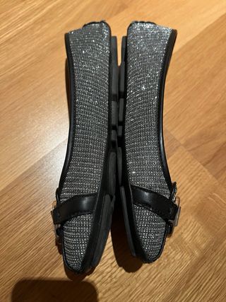 Bailarinas Michael Kors talla 38 39 plata