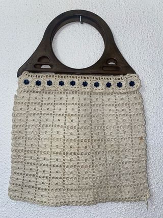 BOLSO DE CROCHE HECHO A MANO
