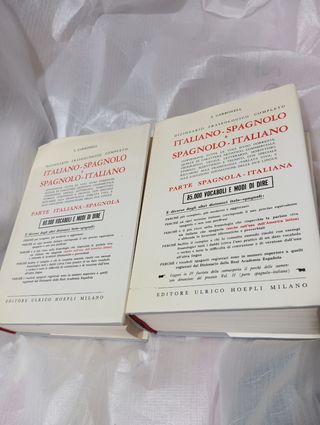 Diccionario italiano español y español italiano 