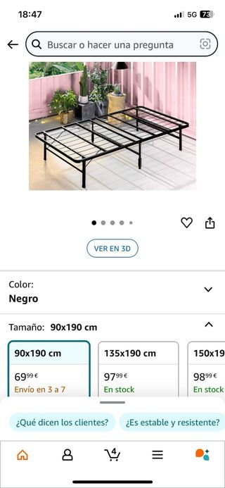 CAMA PLEGABLE NUEVO