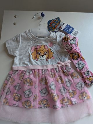 Paw patrol Abito in tulle + fascia Misure disponib