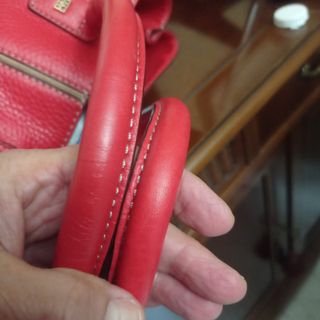 Bolso rojo de piel GLORIA Ortiz en perfecto estado