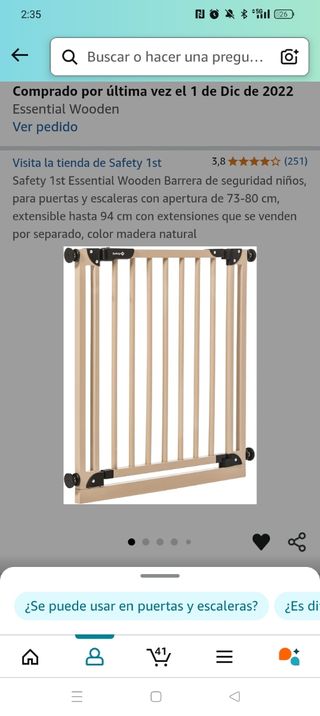 Puerta infantil