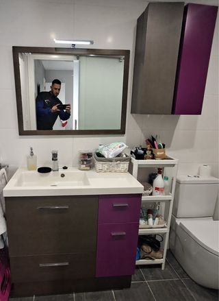 Conjunto de baño espejo y armario