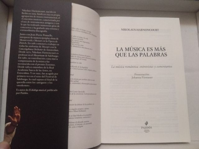 NIKOLAUS HARNONCOURT. MÚSICA MÁS QUE PALABRAS...