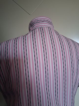 Camicia donna smanicata righe