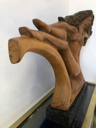 Escultura de Jose Luis Coomonte madera arte zamora