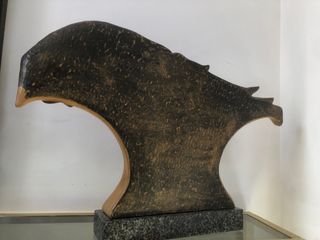 Escultura de Jose Luis Coomonte madera arte zamora