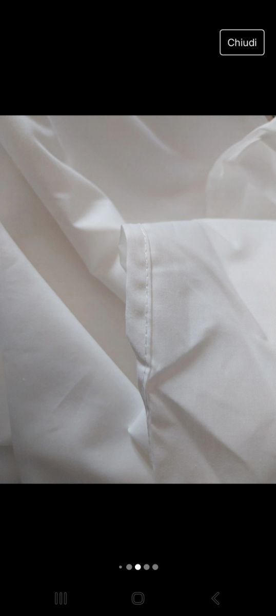 Lenzuolo saten rasatello matrimoniale nuovo