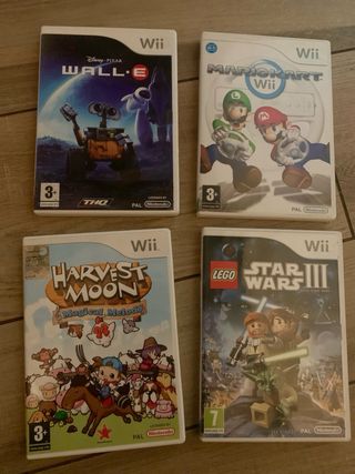 Lotto giochi WII von Mario Kart. Lego. Wall.E