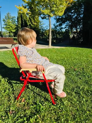 SILLA VINTAGE INFANTIL PARA CAMPING PLEGABLE