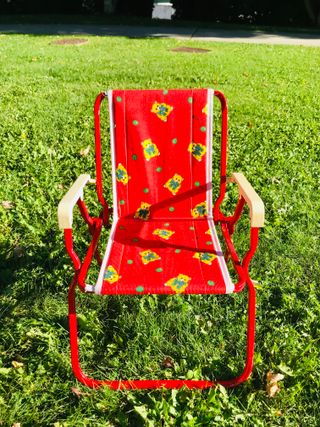 SILLA VINTAGE INFANTIL PARA CAMPING PLEGABLE