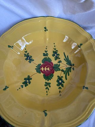 Set 5 piatti fondi antichi dipinti amano scc imola