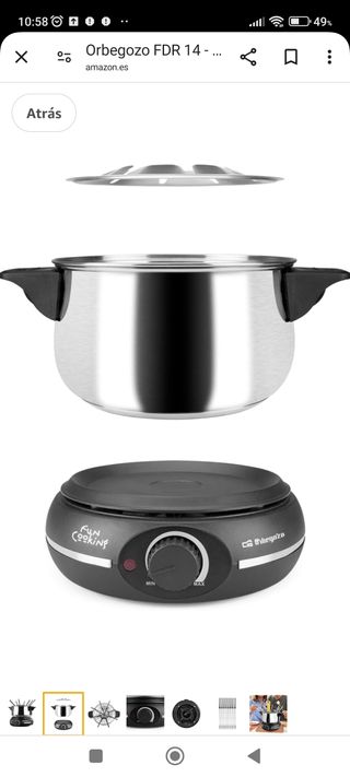 Fondue eléctrica fdr14 orbegozo