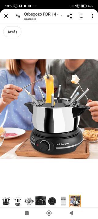 Fondue eléctrica fdr14 orbegozo