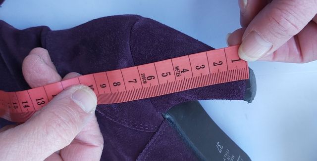 Stivali scamosciati viola Vintage anni90