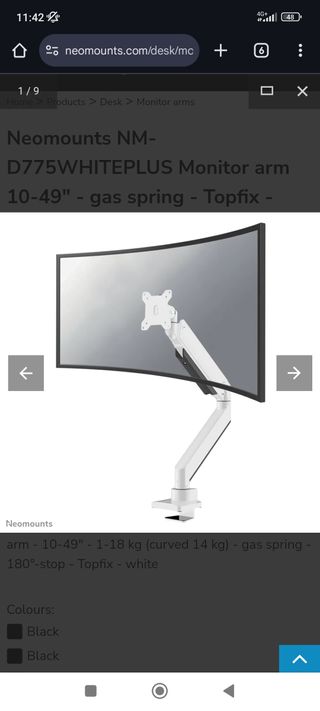 Soporte de mesa para Monitor NM-D775WHITEPLUS