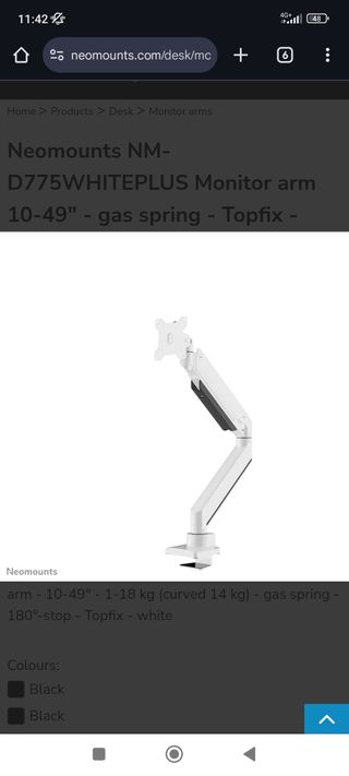 Soporte de mesa para Monitor NM-D775WHITEPLUS