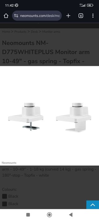 Soporte de mesa para Monitor NM-D775WHITEPLUS