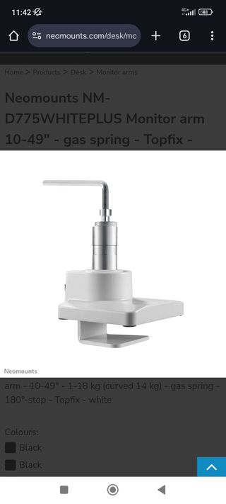 Soporte de mesa para Monitor NM-D775WHITEPLUS