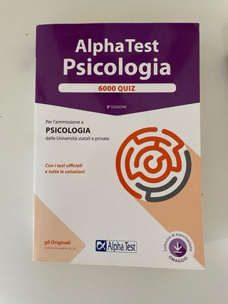 Set di libri Alpha Test di Psicologia.