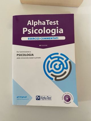Set di libri Alpha Test di Psicologia.