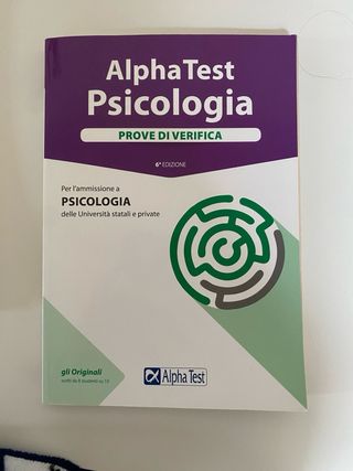 Set di libri Alpha Test di Psicologia.