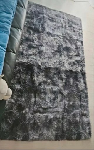 tappeto 100x200 cm tie die bianco grigio nero