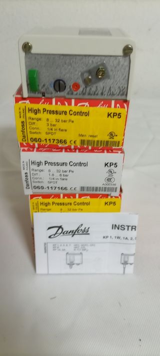 Presostato Danfoss KP5 rearme manual
